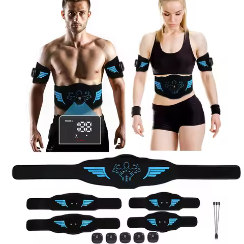NEW ABS Stimulator Fitness Massager EMS Muscle Stimulator Toner Abdominal Training Belt Exercise Wor