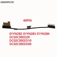 Laptop LCD/LVD Screen Cable for Lenovo Thinkpad T490S T495S T14S WQHD 2K 4K 01YN282 01YN283 01YN284 DC02C00ED20 ED10 ED00