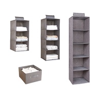 WEILIANG Hanging Clothes Storage Bag With Drawer Hanging Wardrobe Organiser Wardrobe Organizer Cloth