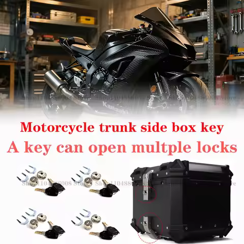 Key Lock Cylinder Can Open Each Other Motorcycle Luggage Trunk Top Box Key Side Box Storage Box Key 