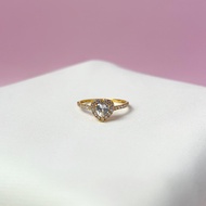 Cincin Tunang Heart Emas 916 Bajet