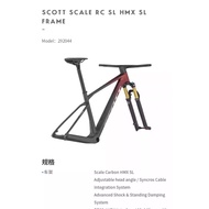 Full Internal Cables 2024 T1100 scott HT SCALE RC SL Race XC Hardtail Full Carbon Frame 29ER S boost 148mm Mountain Bike Frameset MTB on with internal handlebar