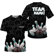 Personalized Name Bowling Shirts for Men and Women 3D, Bowling Shirts S-5XL