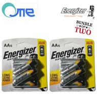 [Bundle of 2]Energizer- Alkaline Power  AA/AAA Batteries | 6pcs/Card