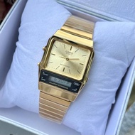 New Stock.Casio Vintage AQ-800EC-2A Silver Stainless Steel Band Women / Men / Unisex Watch