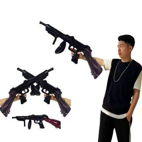 Inflatable Submachine Gun Combat Equipment Inflatable Fake Boys Birthday Party Decoration Children's
