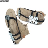 LIZMOMO 1Pair 24 Teeth Ice Claw, Shoe Covers Spike Ice Gripper Spike,  Universal Anti-Slip Spike Gri