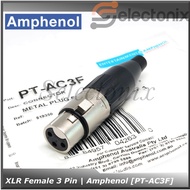 XLR 3 Pin Female Connector | Amphenol [AC3F]