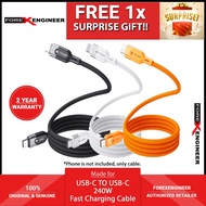 Mazer Infinite LINK Cobra2 USB-C to USB-C Magnetic Organizer 240W Fast Charging Cable 1.25M