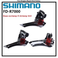 Shimano 105 FD-R7000 Front Derailleur 2x11 Speed Bicycle Front Derailleur R7000 Braze on 31.8MM 34.9