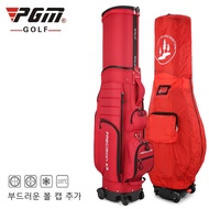 PGM Multifunctional 4 Way Wheels 5 Color Telescopic Golf Travel Bag with Brake System and Rain Cover QB062