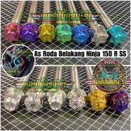 Rear Axle Ninja 150 R SS Titanium Probolt Stainless Heng Thailand GR5 Vietnam Arm Standard Aitech Bp