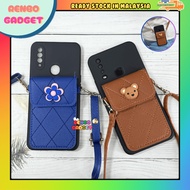 Oppo A76 A77 2022 A93 A96 A98 fon sarung flower bear wallet tpu soft case casing cover phone housing
