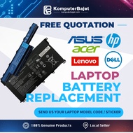 Laptop Battery Replacement for ASUS LENOVO HP DELL ACER