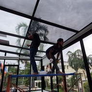 Kaca film rumah gedung kanopi