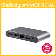 StarTech USB C Dock - 4K Dual Monitor DisplayPort - Mini Laptop Docking Station - USB C Multiport Adapter | 4K 30Hz