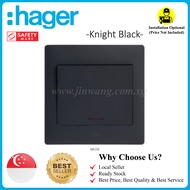[Singapore Local Authorized Seller] Knight Black Hager Double Pole DP Single Water Heater Switch 20A
