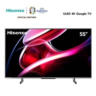 Hisense TV 55 นิ้ว รุ่น 55EU6K ทีวี ULED 4K Google TV Quantum Dot MEMC Netflix &amp; Youtube Wifi 2.4 &amp; 5Ghz /DVB-T2 / USB2.0 / HDMI /AV
