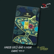HABIB GOLD BAR 0.50GM 999.9 WAU BULLION BAR 0.5GM 999.9 PG CERTIFIED GOLD BAR EMAS 999.9 传统风筝足金金条