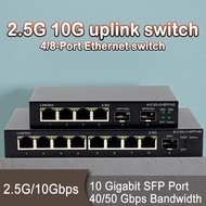 2.5G network switch, 10GbE SFP+port, Ethernet switch for home settings