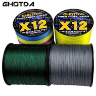 100M PE Fishing Line 12 Braided Line 12 Strands 25Lb~120LB PE Japaning Reel Line Floating Line Tool 