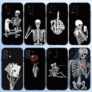 casing for Redmi K20 K40 K60 K70 Pro K50 Gaming A3 A3X Cover DM-10 Skeleton Pattern Soft Case