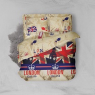 Nyenyak London Bed Sheet - 100x200 / 90x200 - 90x200x20