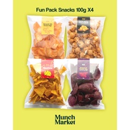 *Fun Pack* Munch Market Snacks (4 packs, 100g )