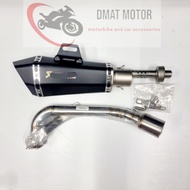 Sale คอท่อสแตนเลส Grand Firano / Qbix แกรนฟิราโน่ คิวบิก พร้อมปลายท่อ AK shorty ยาว 13 นิ้ว ฟรีแคทลด