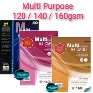 Uni Multi Purpose A4 Card 40's 120gsm / 140gsm / 160gsm / 200gsm