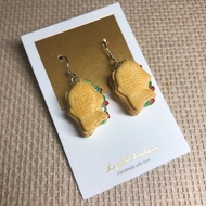 水果鯛魚燒—黏土食物系列耳環/耳夾