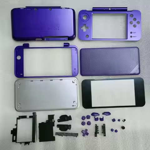 Purple Color Full Housing ABXY Button For NEW 2DS XL Shell Cover Case For Nintend NEW 2DS LL Game Co