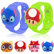 1/2PCS AirTag Holder Bracelet Air Tag Hidden Silicone Wristband Watch Band for Toddler Kid GPS Airtags Holder for kids