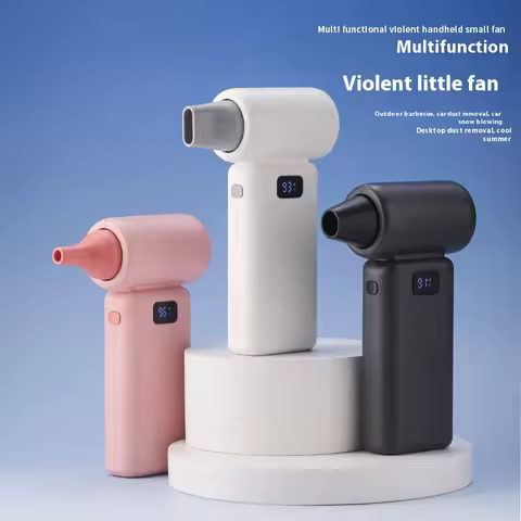 100000RPM Wireless 6000 MAh Violent High Speed Turbo Fan Hurricane Vacuum Blower Handheld Mini Porta