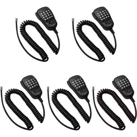 5pcs MH-48A6J DTMF Microphone 6 Pin MH-48 Speaker Keypad Mic for Yaesu FT-1900R FT-1500M FT-2800M FT