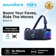 [Hot] soundcore by Anker Boom 3i Portable Rugged Waterproof Outdoor Speaker with 16H Playtime -D5100