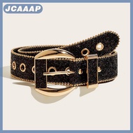 JCAAAP Goth Punk Phụ Nữ Của Vành Đai Thời Trang Rhinestone Vành Đai Cô Gái Trang Trí Jeans Rộng Vành
