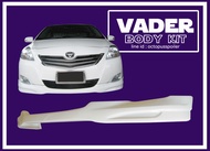 ชุดแต่งรถยนต์สเกิร์ตรอบคัน หน้า หลัง ข้าง  VIOS 2007-2012 ทรง ACC งานไทยเข้ารูปติดตั้งง่าย(งานดิบ)
