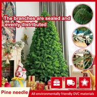 6ft-10ft Bushy Artificial Christmas Tree with Metal Stand Fir PVC Christmas Tree Xmas Home Garden Indoor Outdoor Decoration
