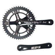 WEAPON B48 FIXED GEAR/SINGLE SPEED CRANKSET (Black / 48T)