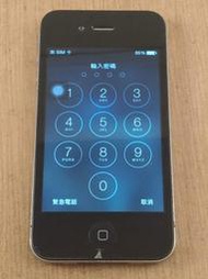 有密碼鎖 Apple蘋果 iPhone 4 容量未知 黑色 A1332  iPhone4 故障/零件機