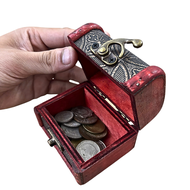 Hộp Rương Decor Mini Đựng 20 Xu Cổ Xưa Việt Nam Qua Các Thời Kỳ - SP008133