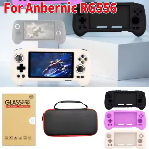 Silicone Protective Cover For Anbernic RG556 Shockproof Storage Bag EVA Travel Protective Case Tempe
