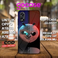 GO Case ( AG 24 ) Softcase Glossy For Oppo A18 A38 A98 A58 A78 A77S A57 A76 A79 5G A15 A15S A12 A95 