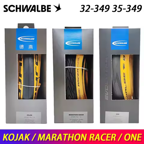 SCHWALBE Original KOJAK/MARATHON RACER/ONE 35-349 Folding Tire 32-349 for Brompton Folding Bicycle C