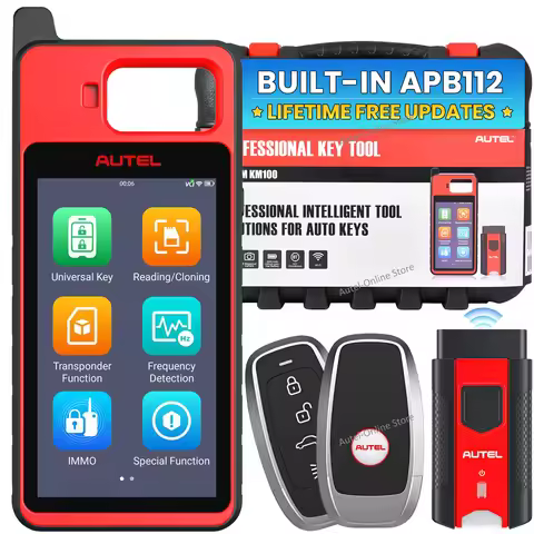Autel MaxiIM KM100 KM100X Key Tool Universal Key Generator Kit 2PCS Autel IKEY, All Key Lost Add Key