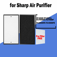 FZ-E50HFE FZ-E50DFE Air Purifier Filter Replacement H13 Heap Carbon Filter for Sharp Purifier FP-E50E FP-E50TA Spare Parts