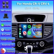 Android 15 Car Radio For Honda CR-V CRV 4 RM RE 2011 - 2018 Carplay Auto GPS Navigation 2 Din Video 