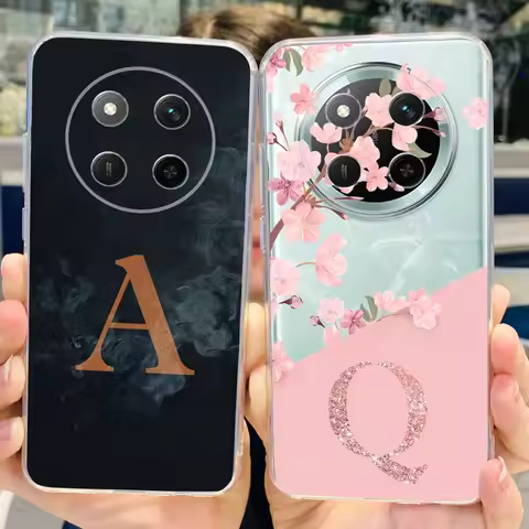 For Honor X9C Case Luxury A Z Letters Cover Clear Silicone Phone Cases For Honor X9C X 9c HonorX9c B