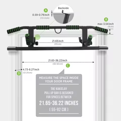 Wellshow Sport Doorway Pull up Bar Chin up Dip Bar with No Screwing Door Frame Pullup Bar 2026